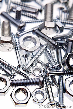 Nuts & bolts Stock Photo