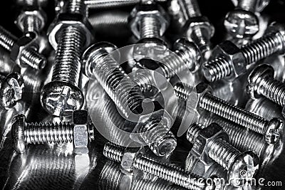 Nuts and Bolts Stock Photo