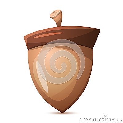 Nuts cartoon. Healthy food. Vector Illustration