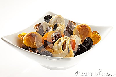 Nuts and dried fruit Stock Photo