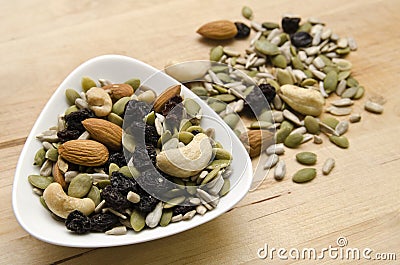 Nuts and Seeds Stock Photo