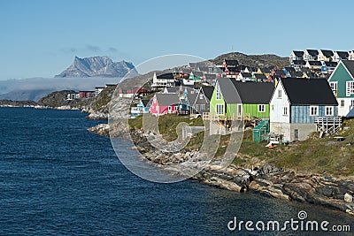 Nuuk, the capital of Greenland Stock Photo