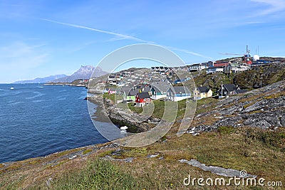 Nuuk, capital of Greenland Stock Photo