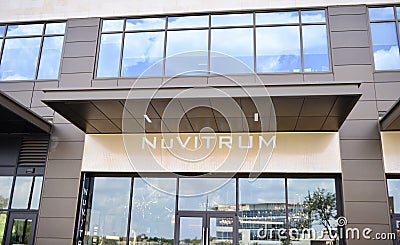Nuvitrum Illuminated Glass, Fort Worth, Texas Editorial Stock Photo