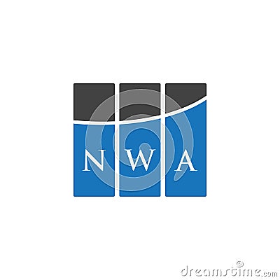 NWA letter logo design on WHITE background. NWA creative initials letter logo concept. NWA letter design Vector Illustration