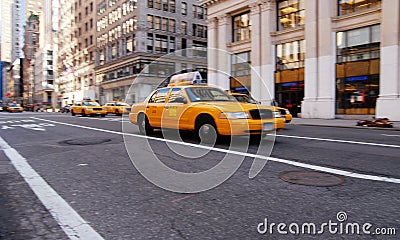 NY cab Stock Photo