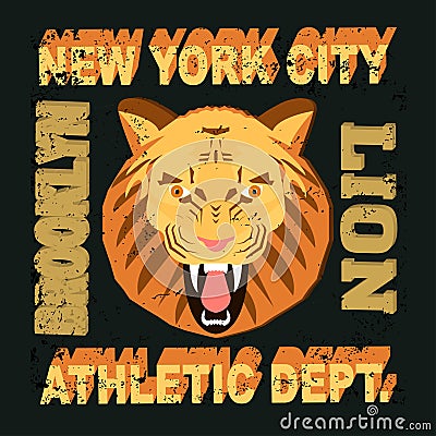 Ny lion Vector Illustration