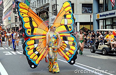 NYC: Gay Pride Parade Editorial Stock Photo