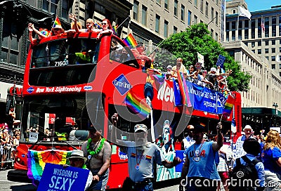 NYC: 2014 Gay Pride Parade Editorial Stock Photo