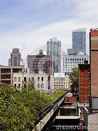 NYC High Line Stock Photo