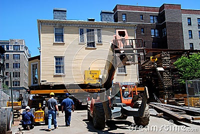 NYC: Moving Hamilton Grange Editorial Stock Photo