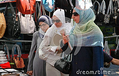 NYC: Muslim Women in Astoria, Queens Editorial Stock Photo