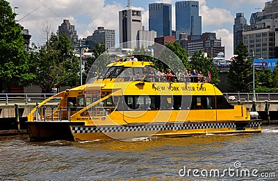 NYC: New York Water Taxi Editorial Stock Photo