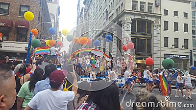NYC Pride Parade Editorial Stock Photo
