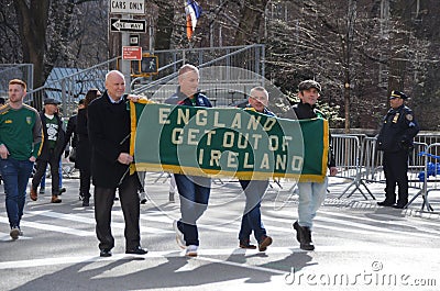 NYC Saint Patrick`s Day Parade Editorial Stock Photo