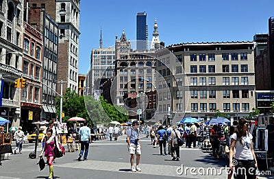 NYC: Union Square Editorial Stock Photo