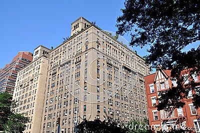 NYC: Upper West Side Luxury Co-op Building Stock Photo