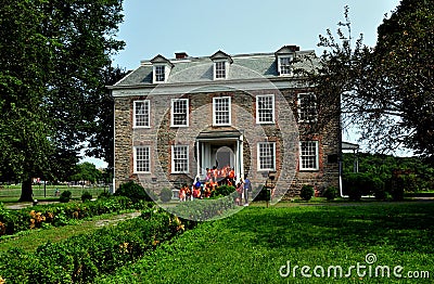 NYC: 1748 Van Cortlandt Manor House Museum Editorial Stock Photo