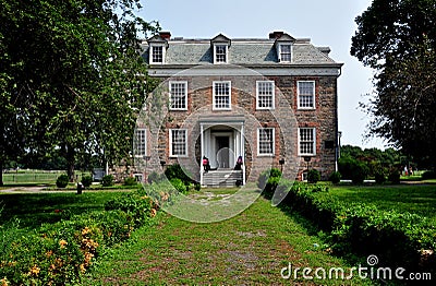 NYC: 1748 Van Cortlandt Manor House Museum Editorial Stock Photo