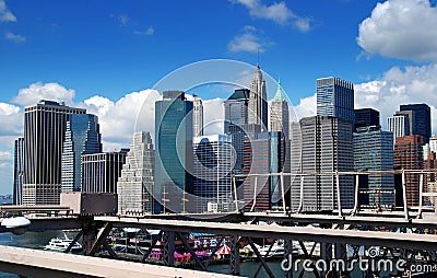 NYC: View of Manhattan's Financial District Editorial Stock Photo