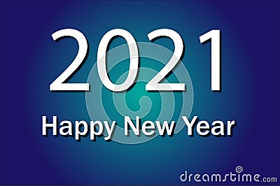 Happy New Year 2021 Background Wallpaper Banner Poster Vector Illustration