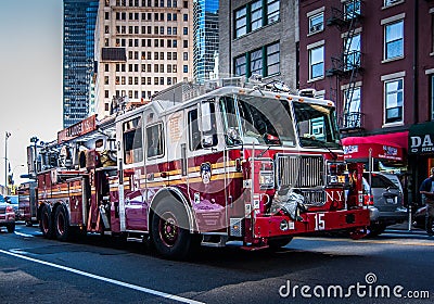 NYFD New York Fire Departmant Editorial Stock Photo