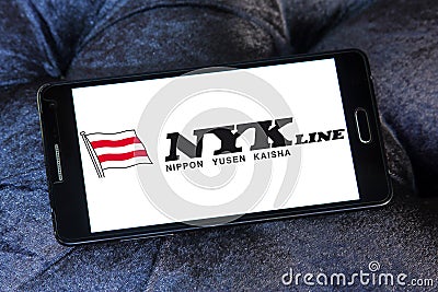 Nyk line container shipping logo Editorial Stock Photo