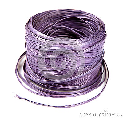 Nylon rope bundle Stock Photo