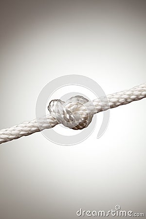 Nylon Rope Knot Stock Photo