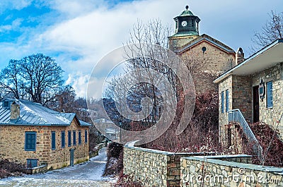 Nymfaio the picturesque traditional village of north Greece Stock Photo