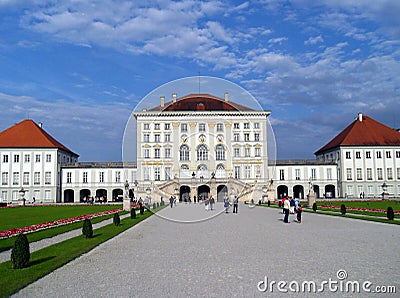 Nymphenburg palace (Munchen) and nice park Stock Photo