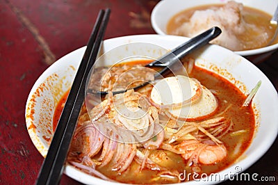 Nyonya Noodle Stock Photo