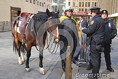 NYPD Mounted Division Editorial Stock Photo