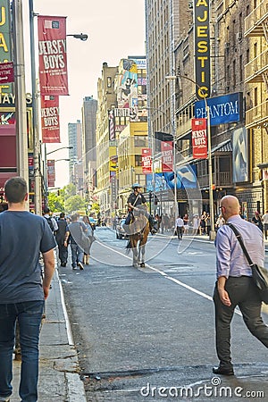 NYPD Mounted Unit Editorial Stock Photo