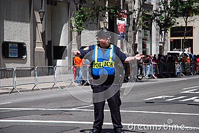 NYPD police officer on duty Editorial Stock Photo