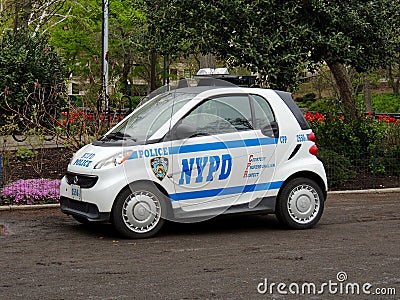 NYPD Smart Car Editorial Stock Photo