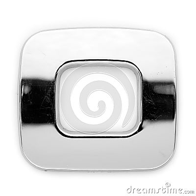 O - Metal letter Stock Photo