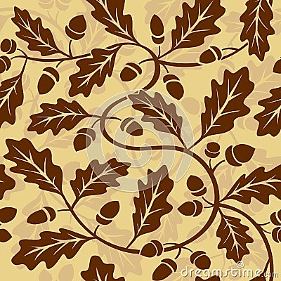 Oak leaf acorn Vector Illustration