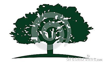 Oak Tree Logo Design Template Vector Illustration