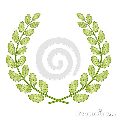 Oak wreath Vector Illustration