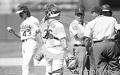 Oakland Athletics Closer Dennis Eckersley Editorial Stock Photo