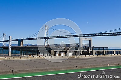 Oakland bridge, san francisco, california, united states. Stock Photo