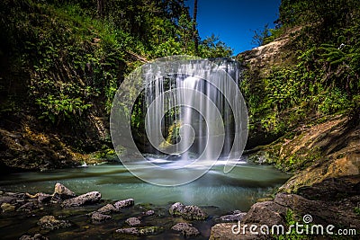 Oakley Creek Waterfall, Auckland, New Zealand Stock Photo