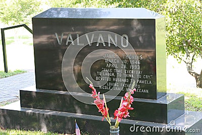 Oakwood Cemetery - Jimmy Valvano`s Grave Editorial Stock Photo