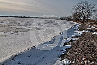 Oakwood Lakes State Park is in the state of South Dakota near Brookings Stock Photo