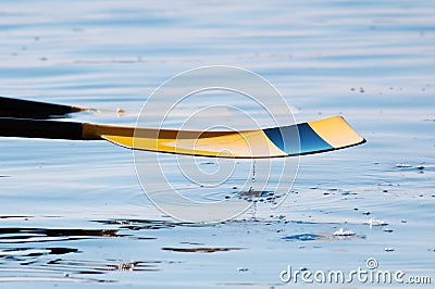 Oar with Water Droplet Stock Photo