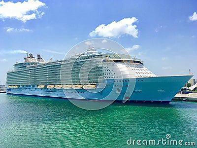Oasis of the Seas in Cape Canaveral Editorial Stock Photo