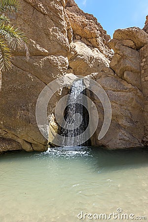 The oasis of Shebik is one of the ten most beautiful oases in th Stock Photo