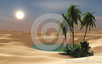 Oasis Stock Photo