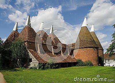 Oast House Stock Photo